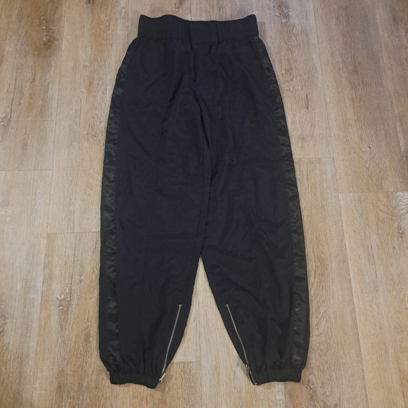 Future Collective Pants - Future Collective Black Track Jogger Pants with Zipper Detail Women's Size XXS